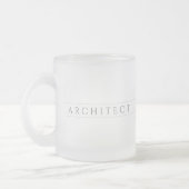 Mug en verre givré ARCHITECT / Gris (Gauche)
