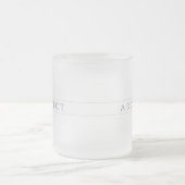 Mug en verre givré ARCHITECT / Gris (Centre)