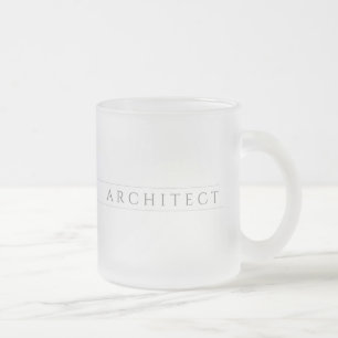 Mug en verre givré ARCHITECT / Gris