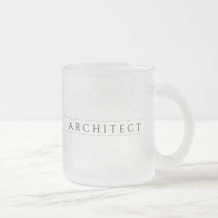 Mug en verre givré ARCHITECT / Noir