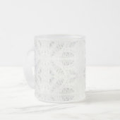 Mug en Verre givré avec Dentelle de Battenburg (Devant gauche)