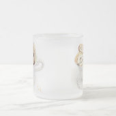 Mug en verre givré BISCOTTI + Initiale (Centre)