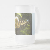 Mug en verre givre de monarque jaune (Devant droit)