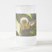 Mug en verre givre de monarque jaune (Centre)