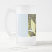 Mug en verre givre de monarque jaune (Gauche)