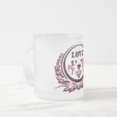 Mug en verre Heart Lover (Devant gauche)
