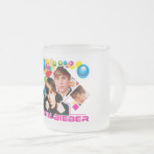 Mug en verre Justin Bieber (Devant droit)