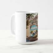 Mug en verre Oasis du désert (Devant gauche)