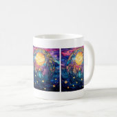 Mug en verre teint céleste (Devant droit)