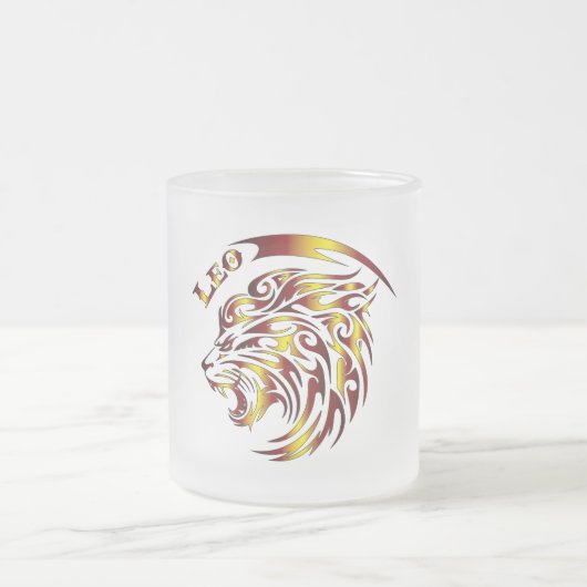 Mug en verre Zodiaque Lion (Centre)