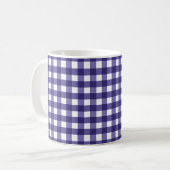 Mug En vichy bleu marine (Devant gauche)