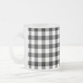 Mug En vichy café noir et blanc (Gauche)