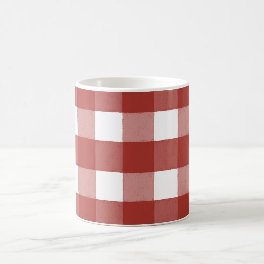 Mug En vichy café rouge et blanc (Centre)