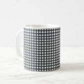 Mug En vichy noir et blanc (Devant gauche)