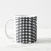 Mug En vichy noir et blanc (Gauche)