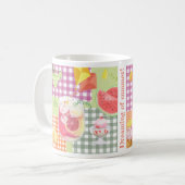 Mug en vichy Patchwork Dream of Summer (Devant gauche)