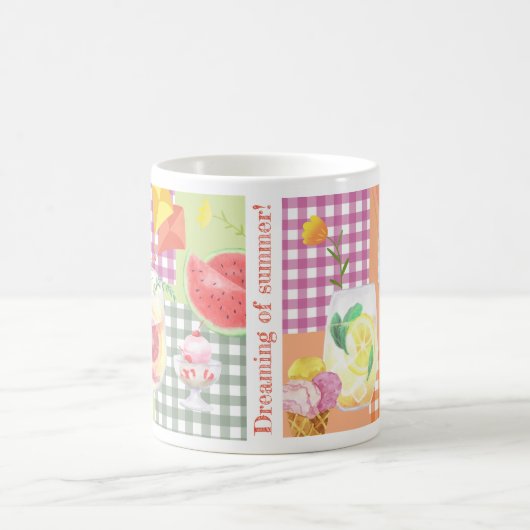 Mug en vichy Patchwork Dream of Summer (Centre)