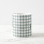 Mug en vichy Typographie Plaid Script "Rassembler" Pay (Centre)