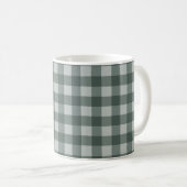 Mug En vichy vert simple À damiers (Devant droit)