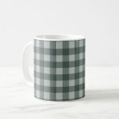 Mug En vichy vert simple À damiers (Devant gauche)