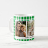 Mug En vichy verte 3 photo (Devant gauche)