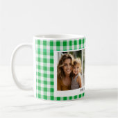 Mug En vichy verte 3 photo (Gauche)