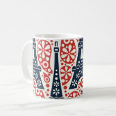 Mug Enamel Paris Folk Floral (Devant gauche)