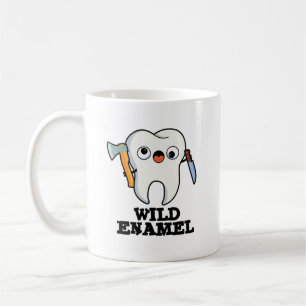 Mug Enamel sauvage Drôle animal sauvage Pun dent
