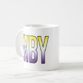 Mug ENBY - Non binaire (Devant gauche)