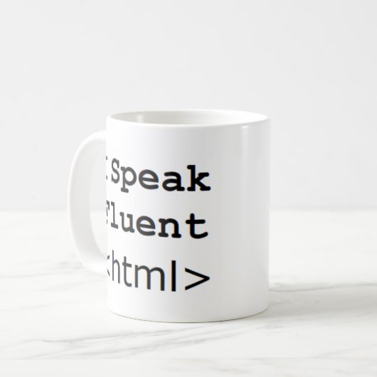 Mug enceinte html (Devant gauche)