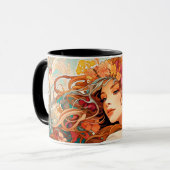 Mug Enchanted Bloom Art Nouveau Woman (Devant gauche)