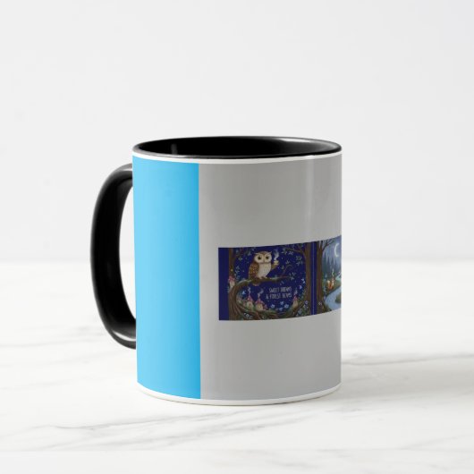 Mug Enchanted Midnight Forest: Celestial Owl & Woodlan (Devant gauche)