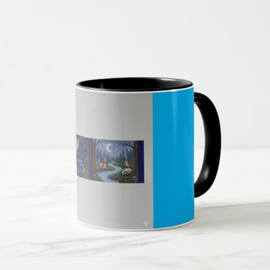 Mug Enchanted Midnight Forest: Celestial Owl & Woodlan (Devant droit)