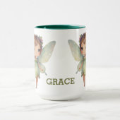 Mug Enchanted Woodland Fairy: pastel green Sprite (Centre)