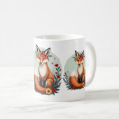 Mug Enchanter Floral Fox Woodland Folk Art (Devant droit)