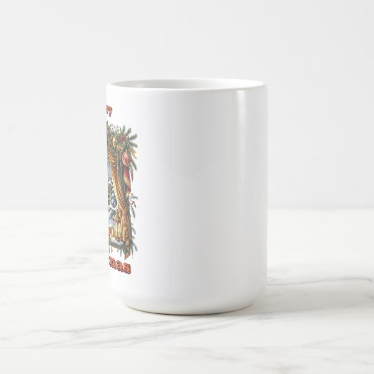 Mug Enchanter une vue d'hiver festive (Centre)