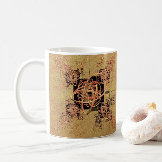 Mug Enchevêtrement doré (Avec donut)