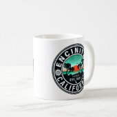 Mug Encinitas California Retro Sunset Souvenirs 80s (Devant droit)