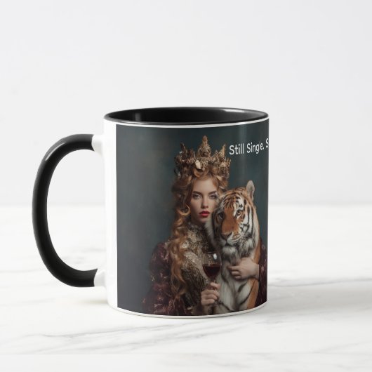 Mug Encore Célibataire, Pas Résignée – Cadeau drôl (Gauche)