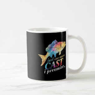 Mug Encore un lancer je promets Cadeaux de pêcheur