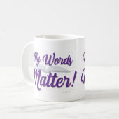 Mug Encouragement de mes mots matière auteur Slogan (Devant gauche)