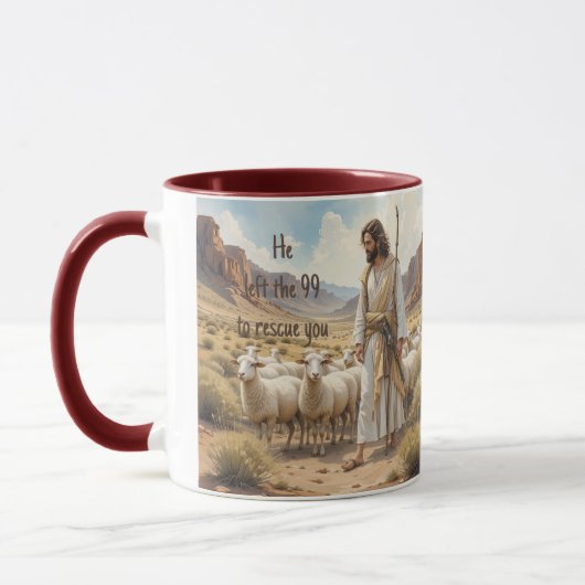 Mug Encouragement du berger et du mouton de verse chré (Gauche)