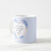 Mug Encouragement et application de la Bible Bleue Ver (Devant gauche)