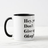 Mug Encouragement et citation de motivation de (Gauche)
