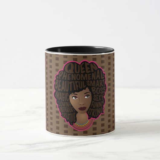Mug Encourager les femmes | Point Polka | BROWN (Centre)