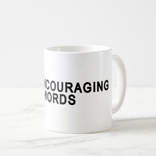 Mug Encourager les mots (Devant droit)