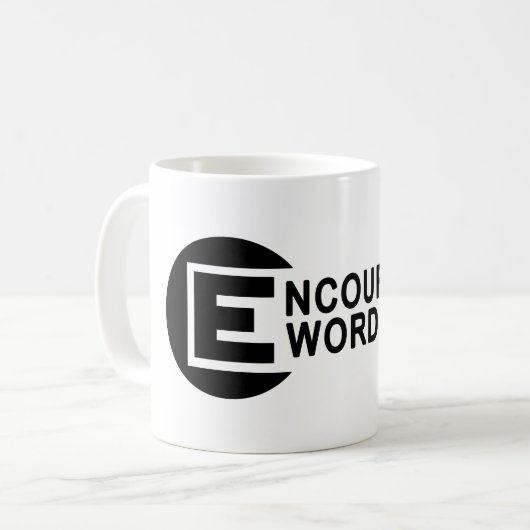 Mug Encourager les mots (Devant gauche)