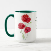 Mug Encourager Promesse Écriture Isaiah Poppy Garden (Gauche)