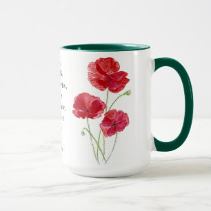 Mug Encourager Promesse Écriture Isaiah Poppy Garden