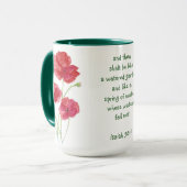 Mug Encourager Promesse Écriture Isaiah Poppy Garden (Devant gauche)
